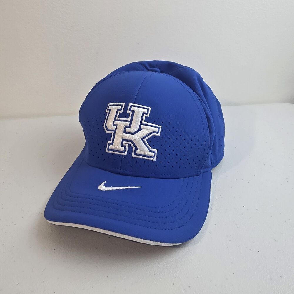 University Kentucky UK Nike Classic99 Dri-Fit Cap Hat Adult Size S/M Blue EUC